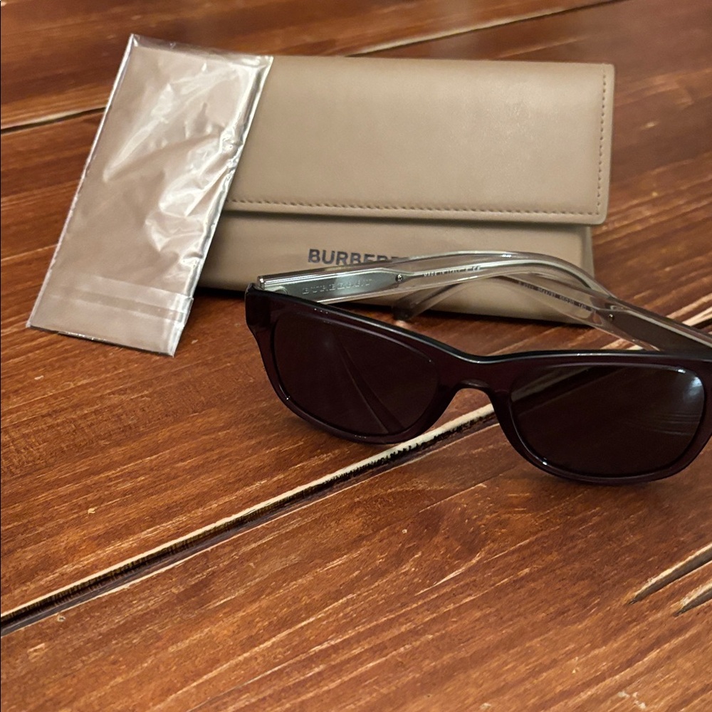 Burberry Dark Brown Sunglasses with Tan Case